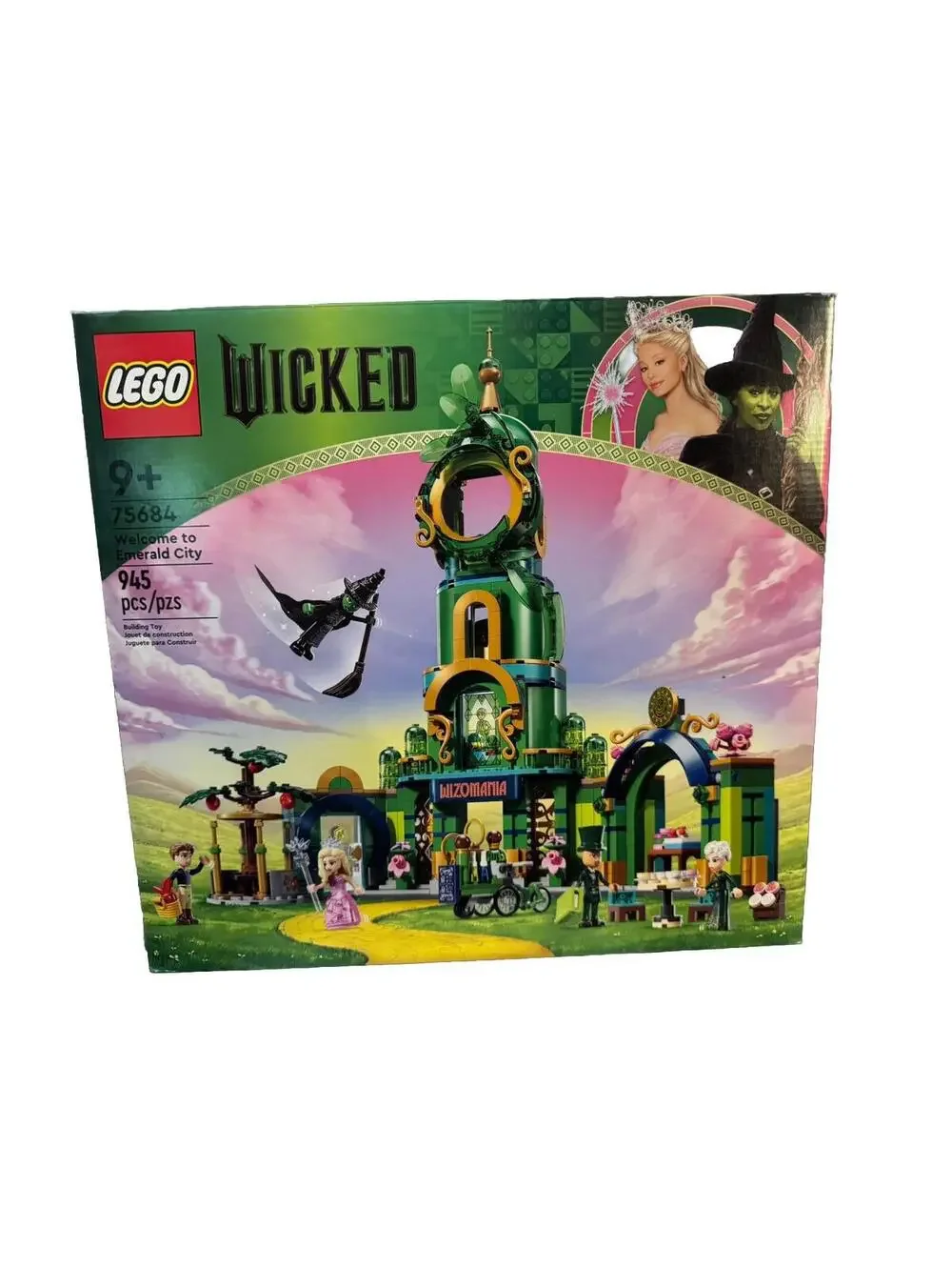 LEGO Wicked WELCOME TO EMERALD CITY 75684 Toy Building Kit Elphaba Glinda Oz New